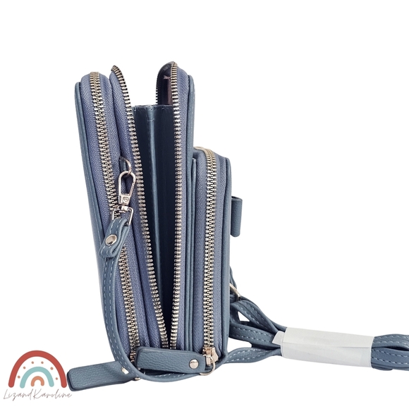 Faux Leather Phone Crossbody Wallet Small Bag - Picture 11 of 15